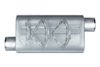 Street-Series Street Flow Muffler, 3-Chamber, Inlet/Outlet: 3.500 in., Offset In/Offset Out [Satin Finish] - image 2