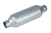 Street-Series Street Flow Muffler, Round, Inlet/Outlet: 2.250 in., Center In/Center Out [Satin Finish]