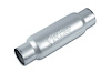 Street-Series Street Flow Muffler, Round, Inlet/Outlet: 3 in., Center In/Center Out [Satin Finish]