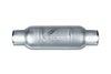 Street-Series Street Flow Muffler, Round, Inlet/Outlet: 3 in., Center In/Center Out [Satin Finish] - image 2