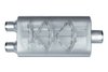Street-Series Street Flow Muffler, 3-Chamber, Inlet/Outlet: 2.250 in./3 in., Dual In/Center Out [Satin Finish] - image 2