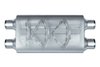 Street-Series Street Flow Muffler, 3-Chamber, Inlet/Outlet: 2.250 in., Dual In/Dual Out [Satin Finish] - image 2