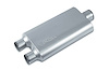 Street-Series Street Flow Muffler, 3-Chamber, Inlet/Outlet: 2.500 in./3 in., Dual In/Center Out [Satin Finish] - image 1