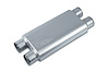 Street-Series Street Flow Muffler, 3-Chamber, Inlet/Outlet: 3 in., Dual In/Dual Out [Satin Finish]