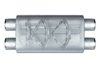 Street-Series Street Flow Muffler, 3-Chamber, Inlet/Outlet: 3 in., Dual In/Dual Out [Satin Finish] - image 2