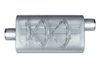 Street-Series Street Flow Muffler, 3-Chamber, Inlet/Outlet: 3 in., Center In/Offset Out [Satin Finish] - image 2