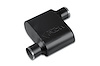 Street-Series Street Flow Muffler, 1-Chamber, Inlet/Outlet: 2.500 in./2.500 in., Offset In/Offset Out [Black Powder-Coat Finish] - image 1