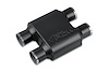 Street-Series Street Flow Muffler, 1-Chamber, Inlet/Outlet: 2.500 in./2.500 in., Dual In/Dual Out [Black Powder-Coat Finish] - image 1