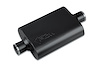 Street-Series Street Flow Muffler, 2-Chamber, Inlet/Outlet: 2.500 in./2.500 in., Center In/Center Out [Black Powder-Coat Finish] - image 1