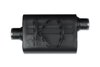 Street-Series Street Flow Muffler, 2-Chamber, Inlet/Outlet: 2.500 in./2.500 in., Center In/Offset Out [Black Powder-Coat Finish] - image 2