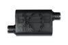 Street-Series Street Flow Muffler, 2-Chamber, Inlet/Outlet: 2.500 in./2.500 in., Offset In/Offset Out [Black Powder-Coat Finish] - image 2