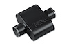Street-Series Street Flow Muffler, 1-Chamber, Inlet/Outlet: 3 in./3 in., Center In/Center Out [Black Powder-Coat Finish]