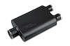 Street-Series Street Flow Muffler, 2-Chamber, Inlet/Outlet: 3 in./2.500 in., Center In/Dual Out [Black Powder-Coat Finish]