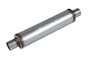 Street-Series Street Max Muffler, Straight-Through, Inlet/Outlet: 2 in., Center In/Center Out [Natural Finish] - image 1