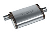 Street-Series Street Max Muffler, Straight-Through, Inlet/Outlet: 2 in., Offset In/Center Out [Natural Finish]