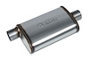 Street-Series Street Max Muffler, Straight-Through, Inlet/Outlet: 2.500 in., Offset In/Center Out [Natural Finish] - image 1
