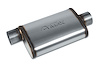 Street-Series Street Max Muffler, Straight-Through, Inlet/Outlet: 3 in., Offset In/Center Out [Natural Finish] - image 1