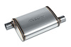 Street-Series Street Max Muffler, Straight-Through, Inlet/Outlet: 2 in., Offset In/Offset Out [Natural Finish]