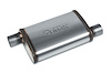 Street-Series Street Max Muffler, Straight-Through, Inlet/Outlet: 2.250 in., Offset In/Offset Out [Natural Finish] - image 1