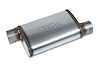 Street-Series Street Max Muffler, Straight-Through, Inlet/Outlet: 3 in., Offset In/Offset Out [Natural Finish] - image 1