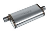 Street-Series Street Max Muffler, Straight-Through, Inlet/Outlet: 2.250 in., Offset In/Center Out [Natural Finish] - image 1