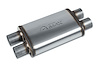 Street-Series Street Max Muffler, Straight-Through, Inlet/Outlet: 2.500 in., Dual In/Dual Out [Natural Finish] - image 1