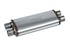 Street-Series Street Max Muffler, Straight-Through, Inlet/Outlet: 2.500 in., Dual In/Dual Out [Natural Finish] - image 1