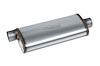 Street-Series Street Max Muffler, Straight-Through, Inlet/Outlet: 3 in., Offset In/Center Out [Natural Finish] - image 1