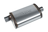 Street-Series Street Max Muffler, Straight-Through, Inlet/Outlet: 2.250 in., Offset In/Center Out [Natural Finish]