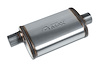 Street-Series Street Max Muffler, Straight-Through, Inlet/Outlet: 2.500 in., Offset In/Center Out [Natural Finish] - image 1