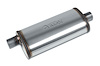 Street-Series Street Max Muffler, Straight-Through, Inlet/Outlet: 2.250 in., Offset In/Center Out [Natural Finish] - image 1