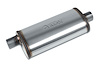 Street-Series Street Max Muffler, Straight-Through, Inlet/Outlet: 2.500 in., Offset In/Center Out [Natural Finish] - image 1