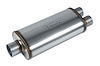 Street-Series Street Max Muffler, Straight-Through, Inlet/Outlet: 3 in./2.500 in., Center In/Dual Out [Natural Finish] - image 1
