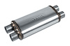 Street-Series Street Max Muffler, Straight-Through, Inlet/Outlet: 2.500 in., Dual In/Dual Out [Natural Finish] - image 1