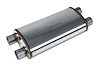 Street-Series Street Max Muffler, Straight-Through, Inlet/Outlet: 2.500 in., Dual In/Dual Out [Natural Finish]