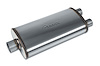 Street-Series Street Max Muffler, Straight-Through, Inlet/Outlet: 3 in./2.500, Center In/Dual Out [Natural Finish] - image 1
