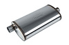 Street-Series Street Max Muffler, Straight-Through, Inlet/Outlet: 2.500 in., Offset In/Center Out [Natural Finish] - image 1