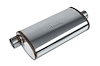 Street-Series Street Max Muffler, Straight-Through, Inlet/Outlet: 3 in., Offset In/Center Out [Natural Finish] - image 1