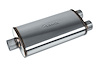Street-Series Street Max Muffler, Straight-Through, Inlet/Outlet: 3 in., Center In/Dual Out [Natural Finish] - image 1
