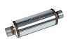 Street-Series Street Max Muffler, Straight-Through, Inlet/Outlet: 2.500 in., Center In/Center Out [Natural Finish]