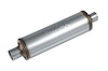 Street-Series Street Max Muffler, Straight-Through, Inlet/Outlet: 2 in., Center In/Center Out [Natural Finish] - image 1