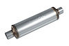 Street-Series Street Max Muffler, Straight-Through, Inlet/Outlet: 2.250 in., Center In/Center Out [Natural Finish] - image 1