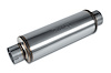 Street-Series Street Max Muffler, Straight-Through, Inlet/Outlet: 4 in., Center In/Center Out [Natural Finish]