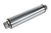 Street-Series Street Max Muffler, Straight-Through, Inlet/Outlet: 4 in., Center In/Center Out [Natural Finish] - image 1