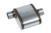 Street-Series Street Max Muffler, Straight-Through, Inlet/Outlet: 2.250 in., Offset In/Center Out [Natural Finish] - image 1