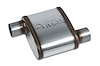 Street-Series Street Max Muffler, Straight-Through, Inlet/Outlet: 2.250 in., Offset In/Offset Out [Natural Finish]