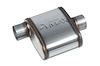 Street-Series Street Max Muffler, Straight-Through, Inlet/Outlet: 2.500 in., Offset In/Center Out [Natural Finish] - image 1