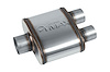 Street-Series Street Max Muffler, Straight-Through, Inlet/Outlet: 2.500 in./2.250 in., Center In/Dual Out [Natural Finish] - image 1