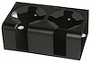 034-01 Cup Holder, Dual, Black