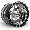 Launch Single-Beadlock Wheel, Size: 15x9", Bolt Pattern: 5x5", Backspace: 4" [Polished] - image 1